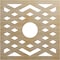 Ekena Millwork Chevron Wood Fretwork Pierced Ceiling Medallion, Hickory, 22"OD x 5 3/4"ID x 1/4"T CMWP22X22X0250CHHI - alternate 1